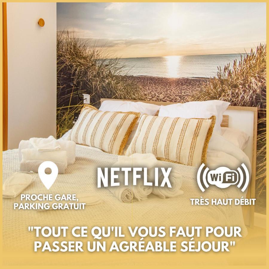 Soleil D'Ete - Netflix & Wifi - Balcon - Climatisation - Parking Gratuit - Check-In 24H24 - Emplacement Velos - Goodmarning Châlons-en-Champagne 외부 사진