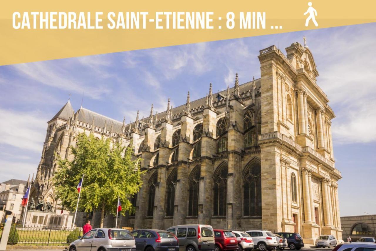 Soleil D'Ete - Netflix & Wifi - Balcon - Climatisation - Parking Gratuit - Check-In 24H24 - Emplacement Velos - Goodmarning Châlons-en-Champagne 외부 사진